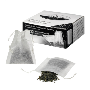 Tea Bag Eco - Teefilter zum Selbstbefüllen mit Kordelzug 50 Stk./Pkg.